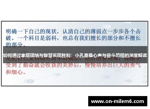 如何通过家庭团结与智慧实现胜利：小孔塞桑心声与奋斗历程的深度解读